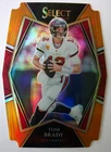 2021 PANINI SELECT TOM BRADY PREMIER ORANGE DIE-CUT /249 NM OR BETTER READ