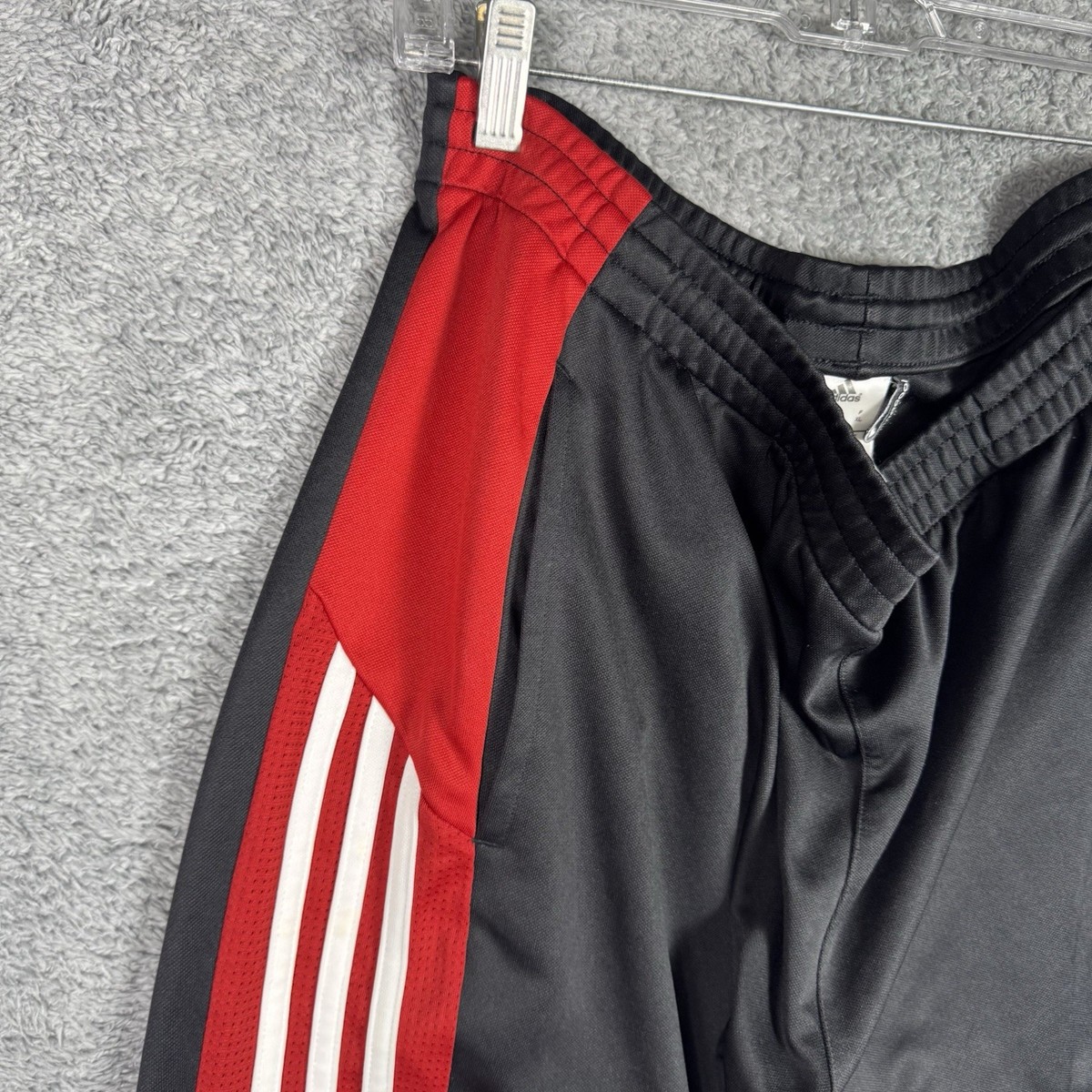 Vintage Adidas Track Pants Men XL Wide Leg Stripe Ankle Zip