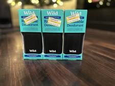 3pk - Wild fresh cotton and sea salt refillable deodorant 1.4 Ounce Ea