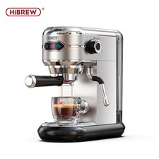 Cafetera HiBREW 20 Bar Semiautomática Inox para ESE y Polvo Cappuccino H11