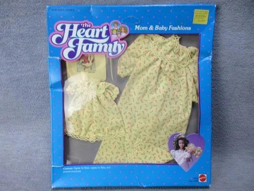 Vintage Heart Family Mom & Baby Fashions Matte 9593 White Pink Rose Design Dress