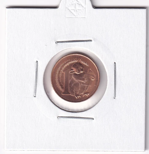 AUSTRALIAN: 2017  1 CENT POSSUM MAGIC UNC COIN IN 2X2 HOLDER #7174