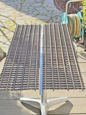 PIKO 35209,  6 x gerades Gleis 1200mm lang, gebraucht a. Außenanlage