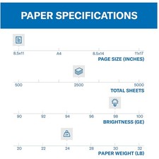 Acid-Free  Printer Paper, 98 Bright - 2500 Sh...