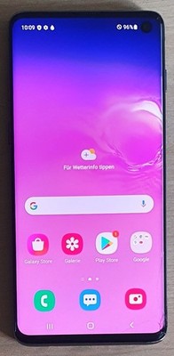 Samsung Galaxy S10 SM-G973F/DS 128GB Black (Ohne Simlock) mit zwei Eckenschaden