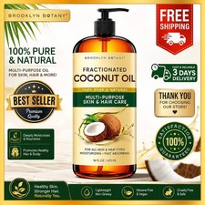 Brooklyn Botany Fractionated Coconut Oil 16oz 100 Pure Carrier Oil Skin Hair
