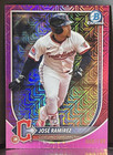 2025 Bowman Chrome Mega Box Jose Ramirez Pink Mojo Refractor /199 Guardians