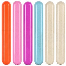 6 Pack Toothbrush Travel Case, Travel Toothbrush Holder, Sanitary Toothbrush ...