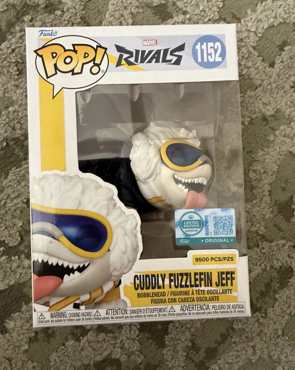 Funko Pop! Marvel Rivals Cuddly Fuzzlefin Jeff #1152 Gamestop LE