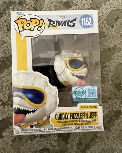 Funko Pop! Marvel Rivals Cuddly Fuzzlefin Jeff #1152 Gamestop LE /9500 IN HAND