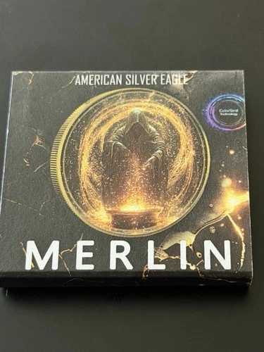 2024 American Silver Eagle Merlin 1 oz Silver Colorized Art Coin mintage 100