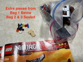 LEGO 2520 NINJAGO Spinjitzu Dojo 'Complete' Bags 2 & 3 Still Sealed Open Box