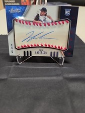 2021 Panini Absolute - Rookie Baseball Material Signatures Ian Anderson # 08 /35