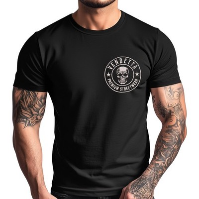 Vendetta Inc. Herren kurzarm TShirt Logo schwarz VD-1540 Shirt gR S bis 5XL
