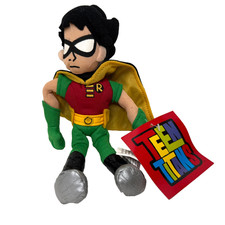 Teen Titans Robin Plush Doll Stuffed Toy Cartoon Network/ DC Comics 10"