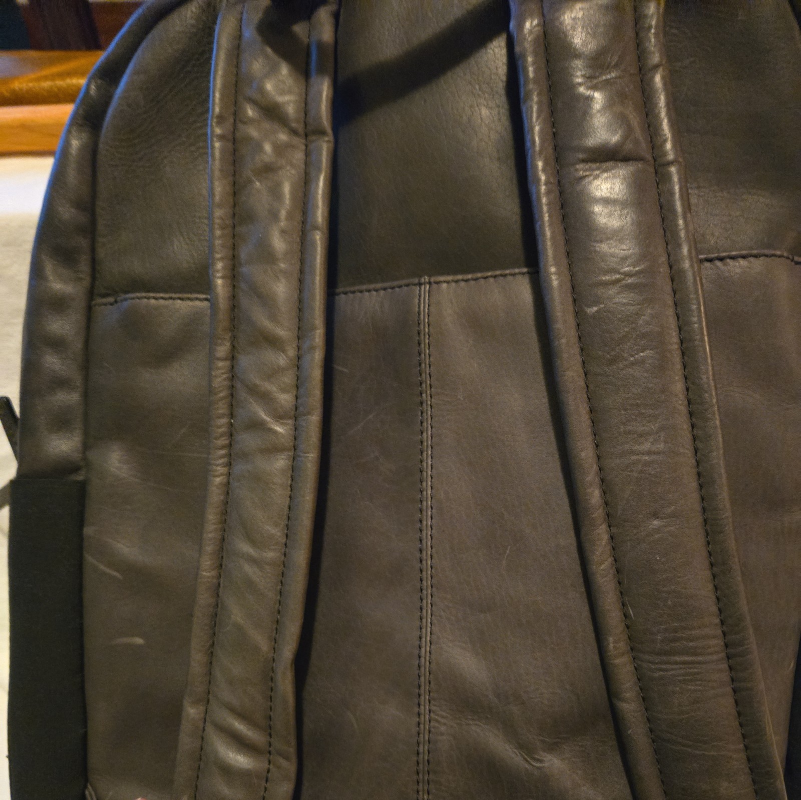 Johnston and Murphy Leather Computer Backpack Gra… - image 20