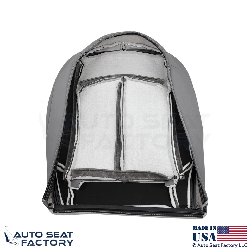 Cubierta de asiento inferior gris para conductor de cuero genuino para Mercedes-Benz CLK 2003-2009 Foto 2 de 4