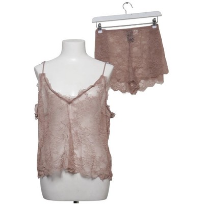H&M, Pyjama, Größe: XL, Elasthan/Polyamid, Beige, Blumen, Spitze #jFb