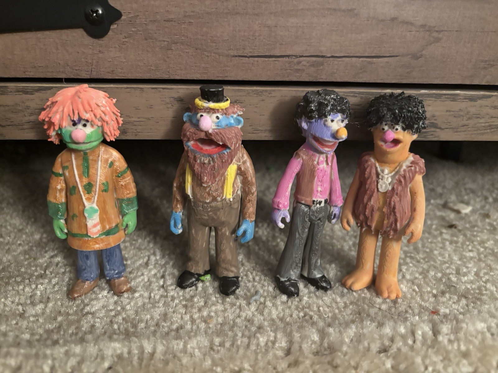 Sesame Street Custom Super7 Scale Lil Jerry And The MonotonesFigures Set