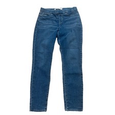 Levi  s Strauss Signature Totally Shaping Pull On Skinny Jeans 12L 31x32 Blue