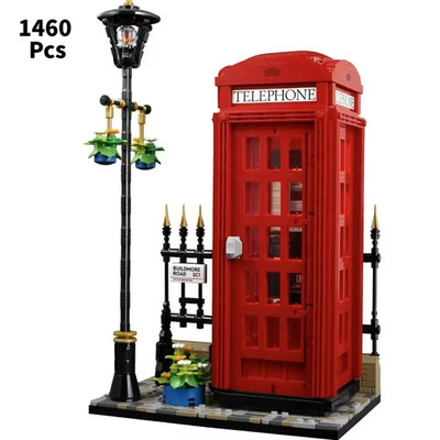 Rote London Telefonzelle Replik (21347) 1460 Teile Bausteine Montagesteine