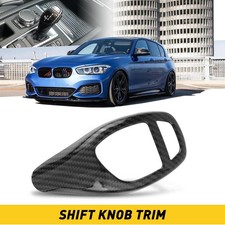 Gear Shift Knob Cover Trim Carbon Fiber Abs For Bmw F20 F21 1-series 2012-2019
