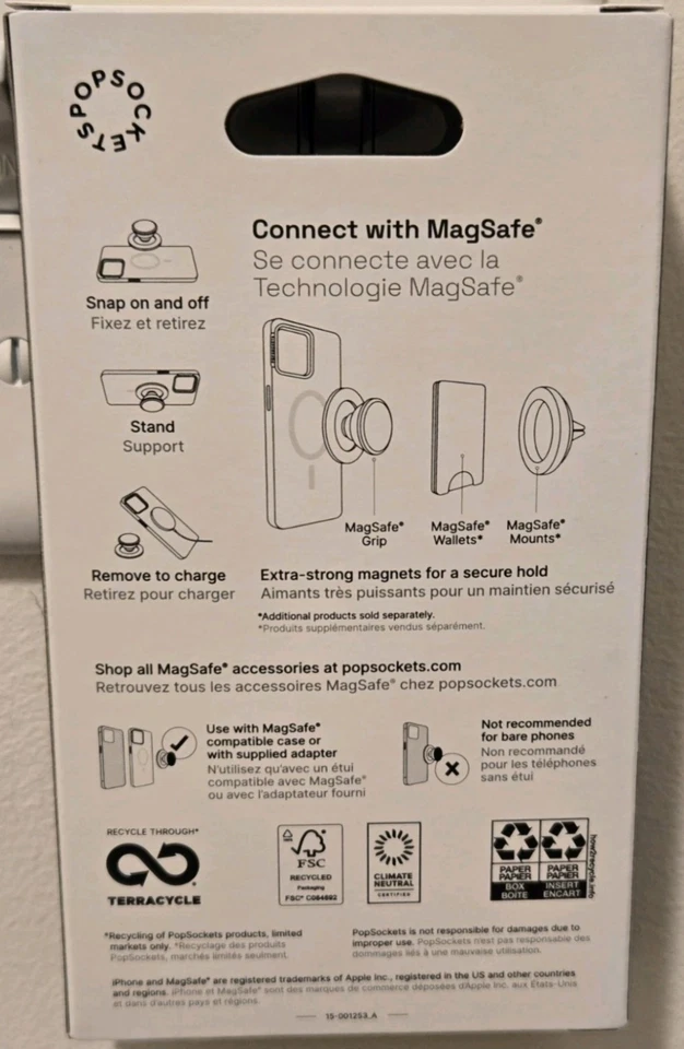 PopSockets MagSafe Round Phone Grip & Stand - Pokemon Enamel Gengar - Image 2 of 3