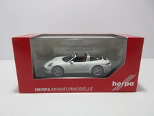 1/43 Herpa Porsche 911 Targa 4S white model car Minicar