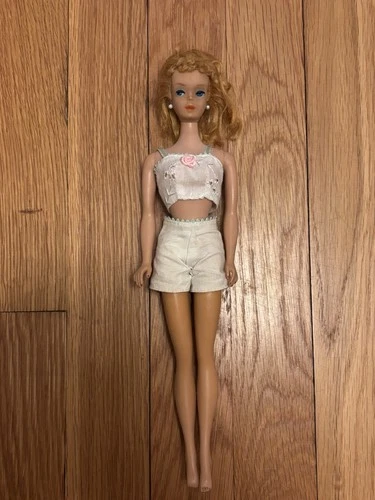 #4 Number Four Vintage Barbie Blonde Ponytail Doll Mattel Japan TLC