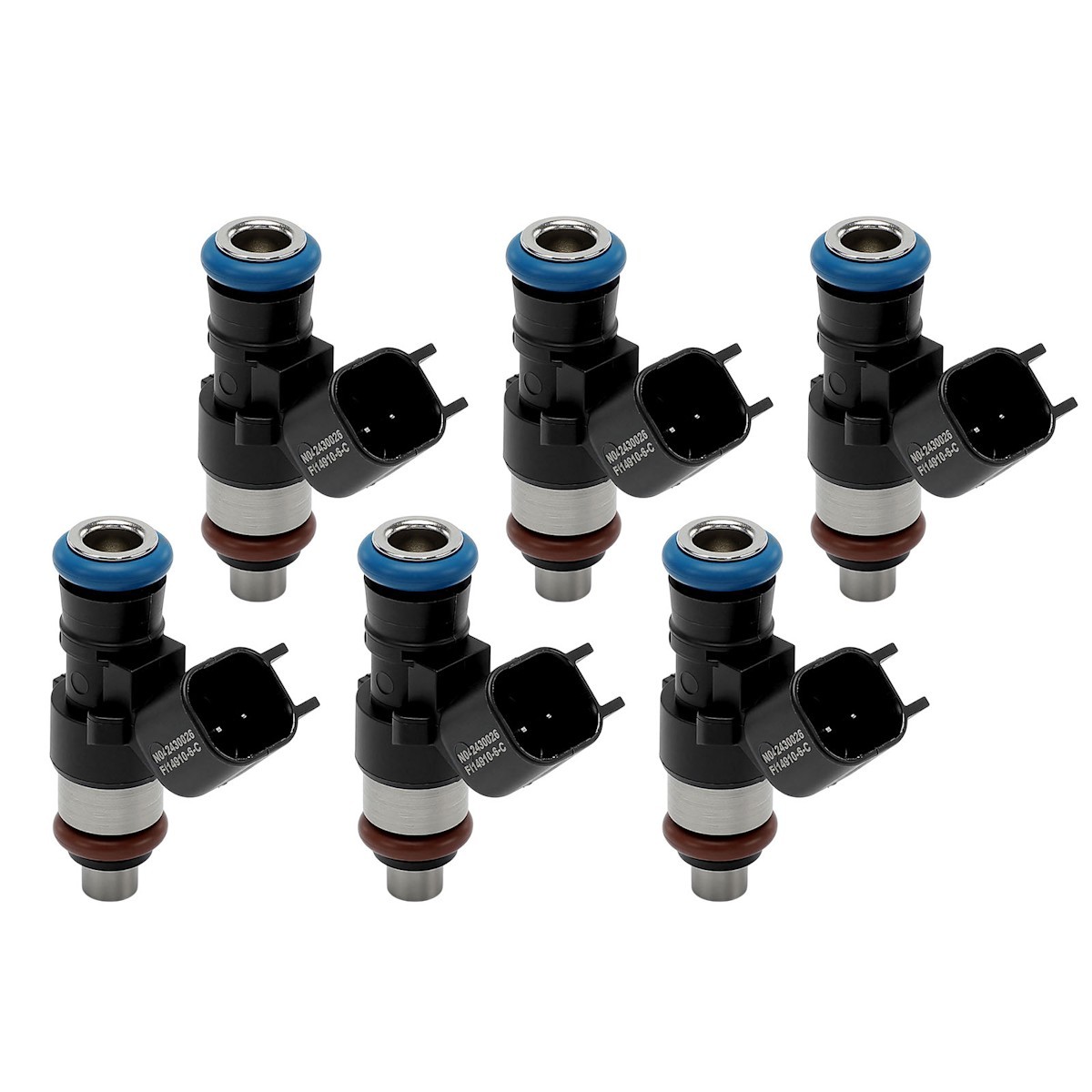 Set of 6 Fuel Injectors Gas Upper for F150 Truck Ford GT Lincoln Navigator F-150