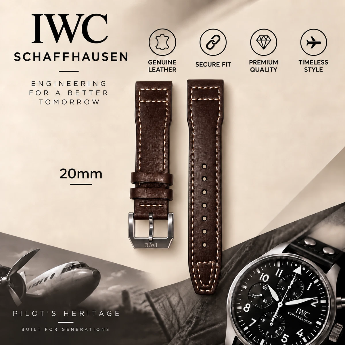 IWC Wristwatch Bands for Sale - eBay