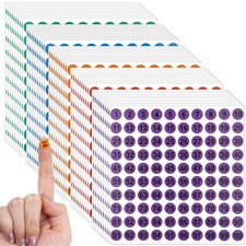 5000 Pcs 1 to 100 Number Stickers Small Number Dot Labels for Office Locker