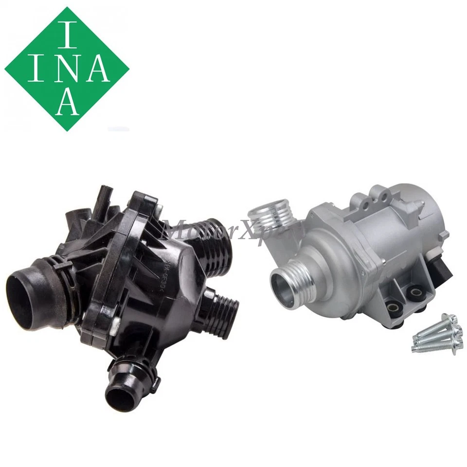 11517586925 OEM INA Electric Water Pump with Thermostat for 2007-08 BMW X3 X5 Z4 - Image 3 of 4