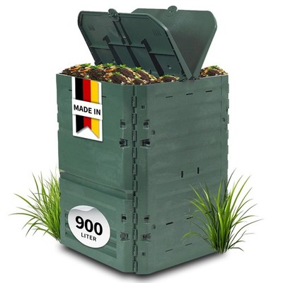 GARANTIA THERMO-KING Komposter Gartenkomposter Thermokomposter 900 Liter grün