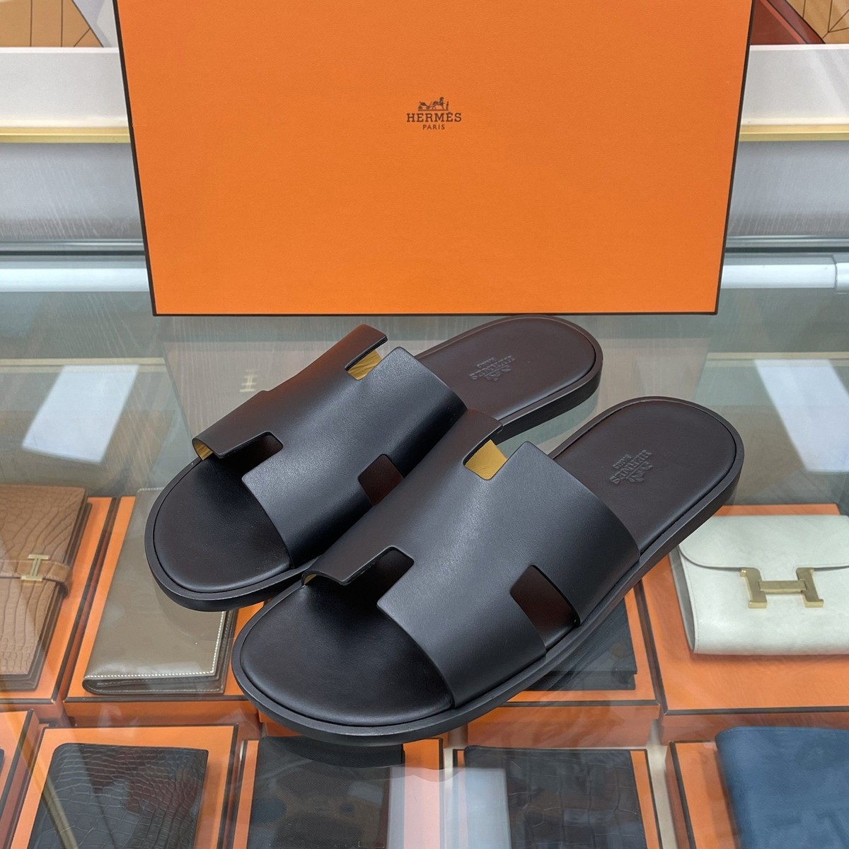 Hermes Izmir Sandal Slipper Black H041141 141057954 | eBay Hermes Izmir Sandal Slipper Black H041141 141057954 | eBay