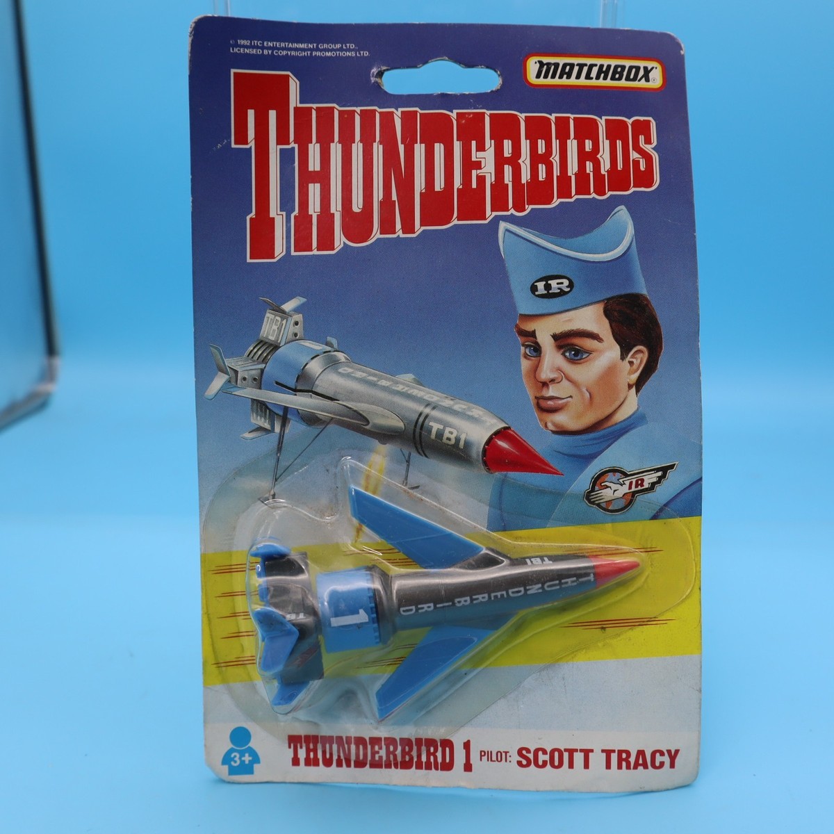 VINTAGE Matchbox Thunderbirds: Blue Thunderbird 1 Pilot Scott