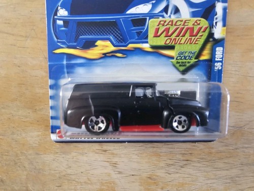 Hot Wheels 2002 #191 '56 Ford Panel Truck Flat Black 1956 - Picture 2 of 4
