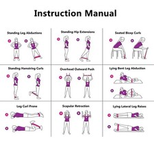 Exercise Resistance Sports Bands Loop Fitness Home Gym Yoga Latex Set Or Singles