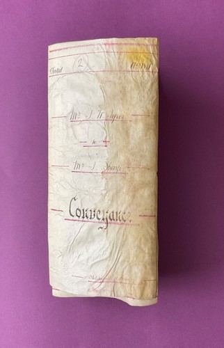 OLD PARCHMENT DOCUMENT - land in NEWTON, SYDNEY NSW dated 25/3/1881 for £330.00