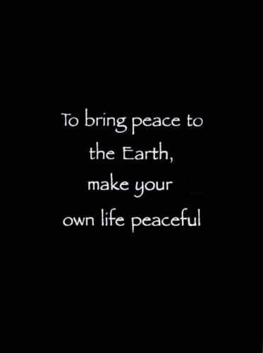 Inspirational Quote Wall Scroll Tapestry "Peace" Motivational Yoga Banner Decor - Picture 2 of 11