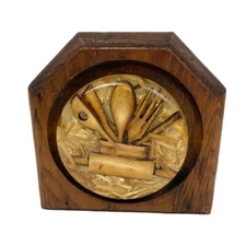 Vintage Napkin Holder Wooden Kitchen Utensils Straw Retro Home Decor Tableware