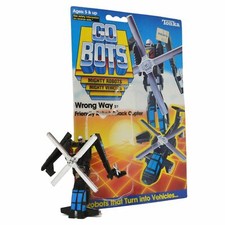 Vintage TONKA GOBOTS "WRONG WAY" 37 Friendly Robot ATTACK COPTER w/ CARD-BACK