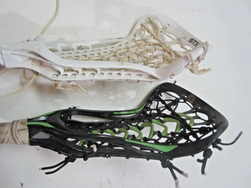 2 STX CRUX 500 WOMENS LACROSSE HEADS STRUNG COMPOSITE LAX WOMENS STICKS SHAFTS