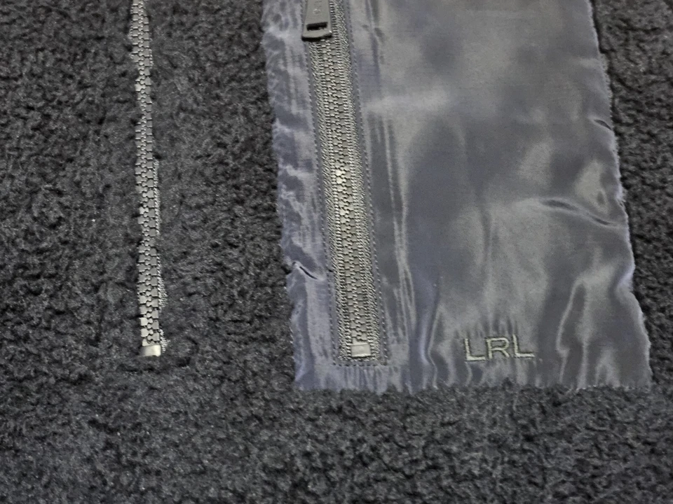 NUEVO CON ETIQUETAS Lauren Ralph Lauren Mujer’s Azul Marino Polar 1/2 Cremallera Pullover Sudadera Foto 2 de 4