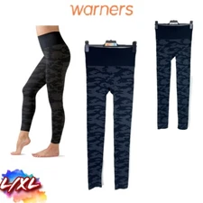 NWOT Warner's L/XL No Muffin Top Leggings Seamless Shaping High-Waisted Cotrol