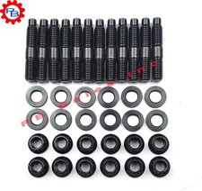 Exhaust Manifold Stud With 12 Point Nut Kit For Dodge Cummins 1989-2019 Models