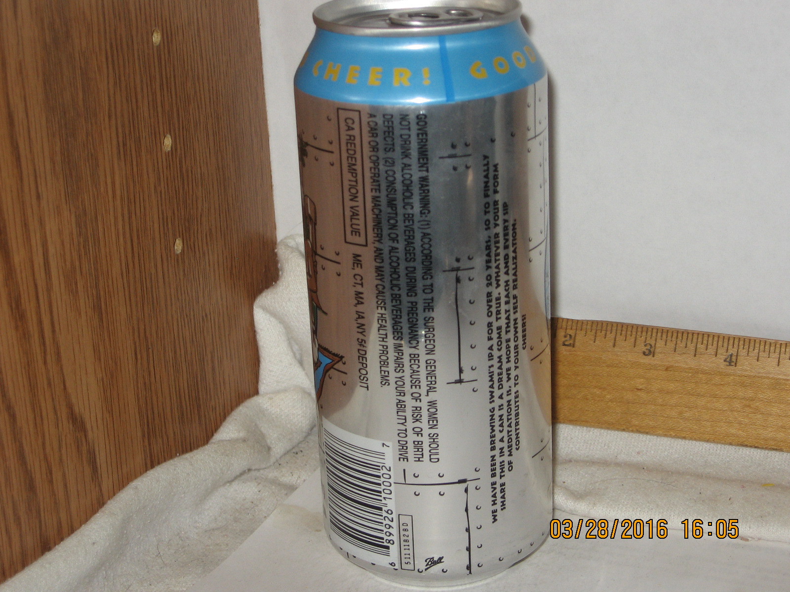 Swami's IPA India Pale Ale Pizza Port Brewing Co Carlsbad CA 16 oz