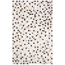 SAFAVIEH Studio Leather STL810A Ivory / Black Rug