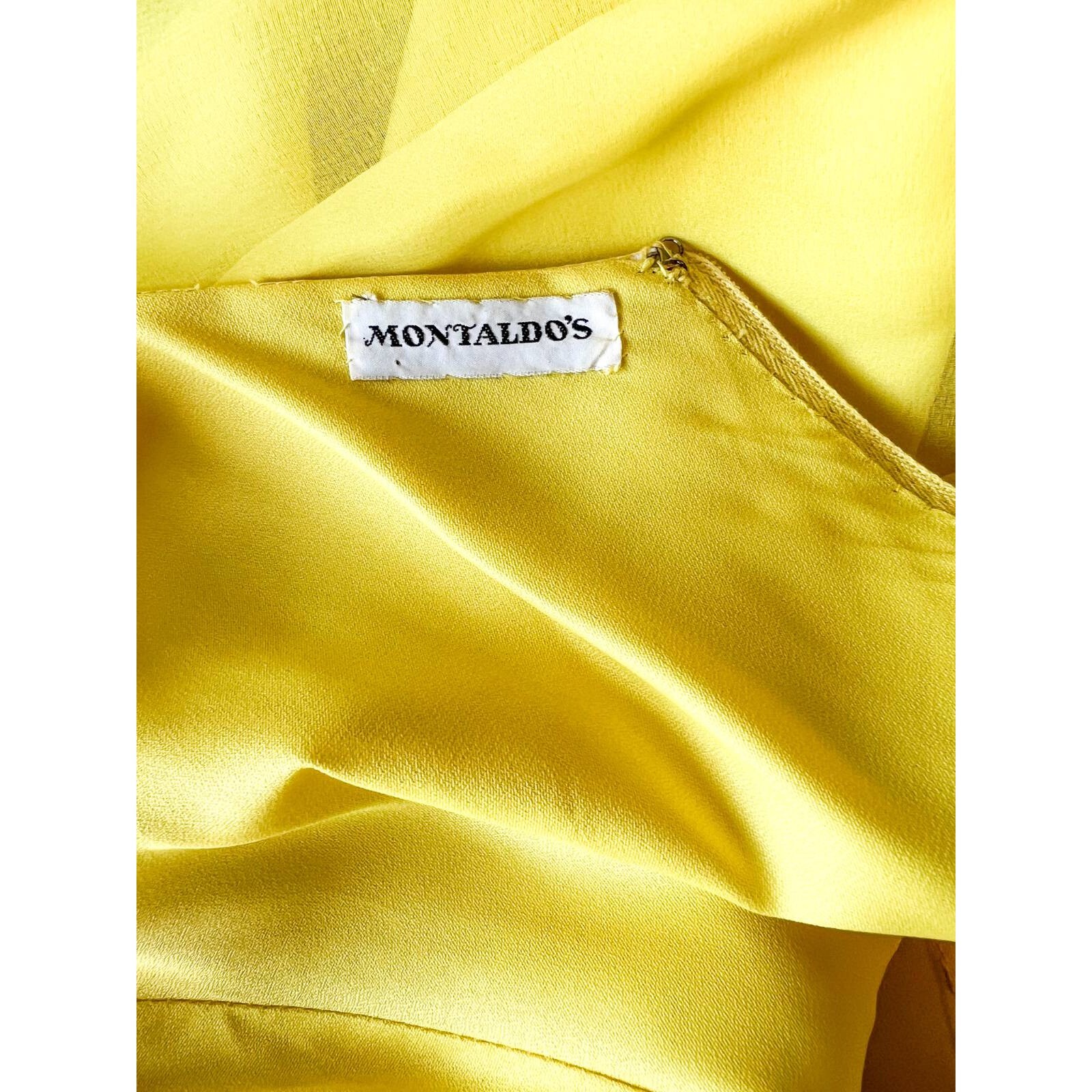 Vintage Montaldos Dress and Jacket Set 1970s Yell… - image 8