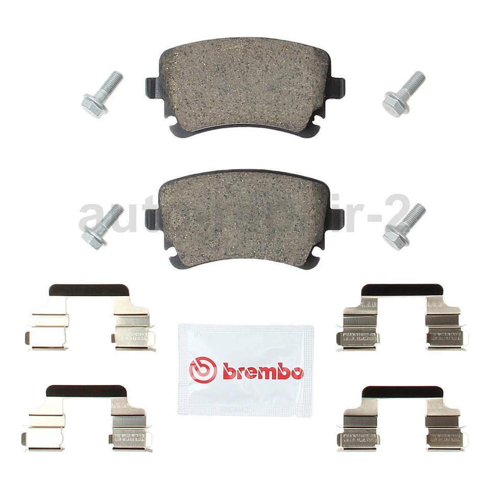 Juego de pastillas de freno de disco delanteras traseras para Audi A6 Brembo 2006~2008 Foto 4 de 4